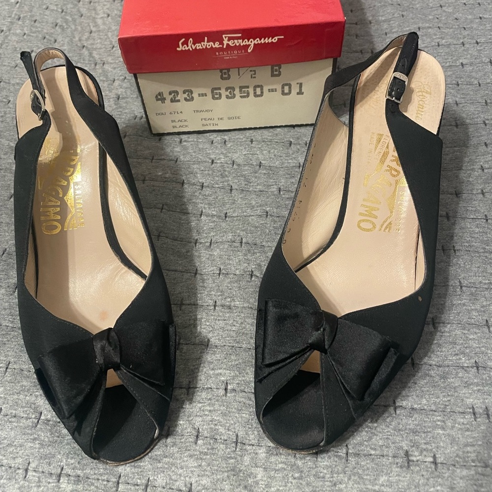 Salvatore Ferragamo Black Heels